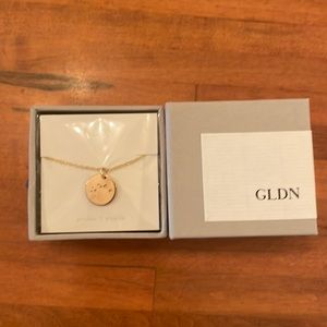 14k gold filled GLDN aquarius constellation necklace